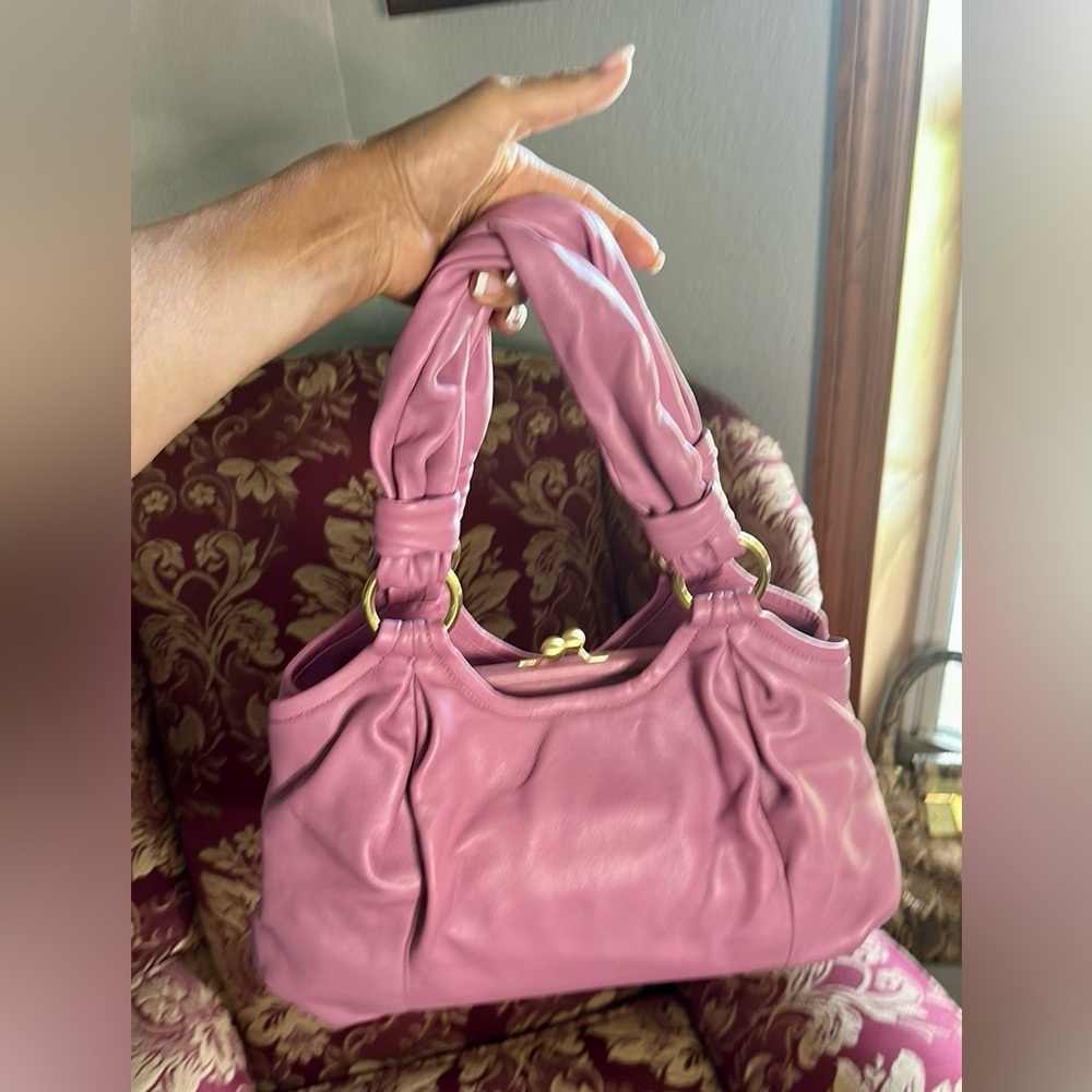 Coach Parker Leather Kisslock Shoulder Bag - Picture 3 of 11